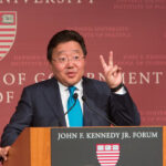His Excellency Tsakhiagiin Elbegdorj, President of Mongolia in better days, speaking at a forum in 2012. Picture courtesy of Flickr.